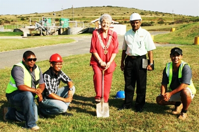 Sludge dewatering plant in Hartenbos